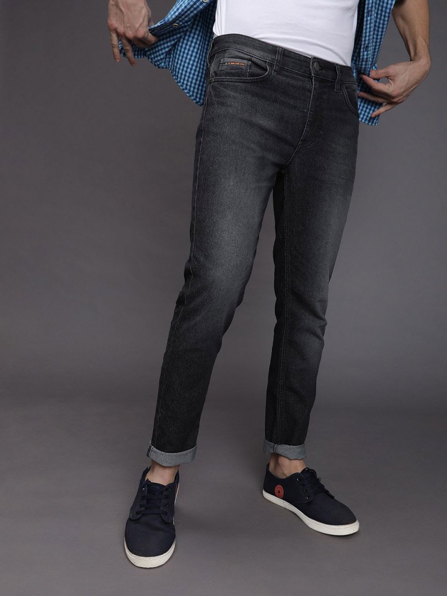 Men Dark Wash Slim Fit Jeans
