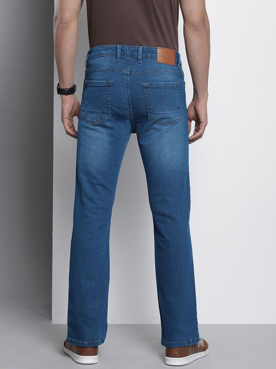 Men Mid Rise Bootcut Stretchable Jeans