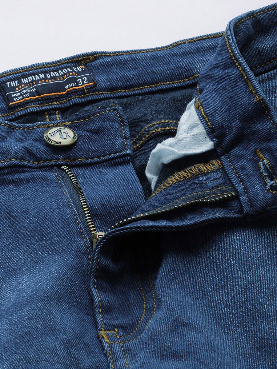 Men Mid Rise Bootcut Stretchable Jeans