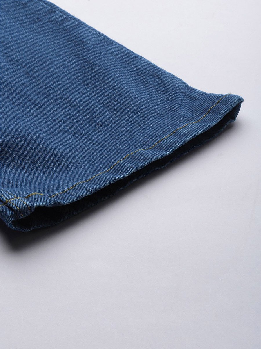 Men Mid Rise Bootcut Stretchable Jeans