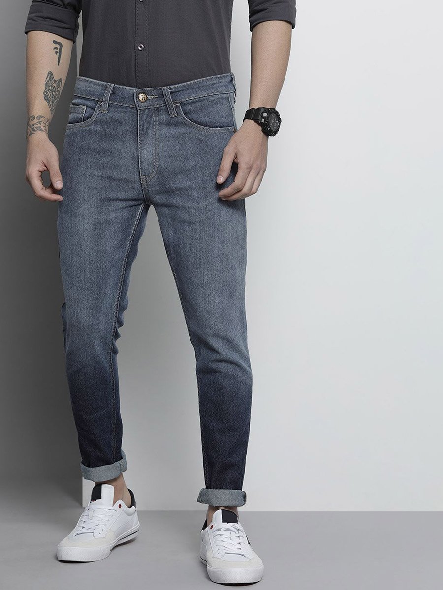 Men Dark Wash Slim Fit Jeans