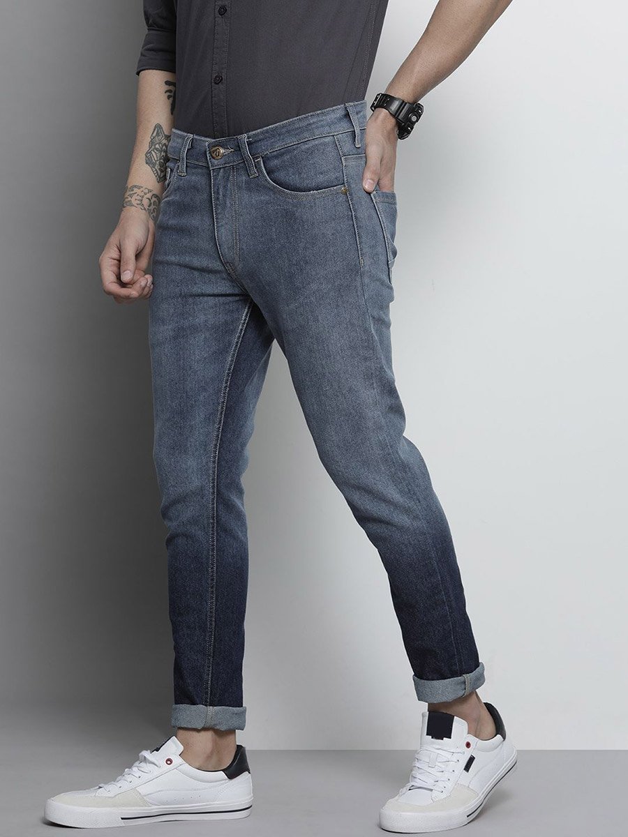 Men Dark Wash Slim Fit Jeans