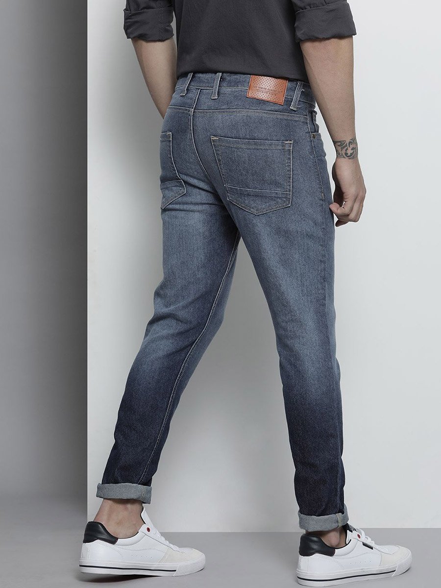 Men Dark Wash Slim Fit Jeans