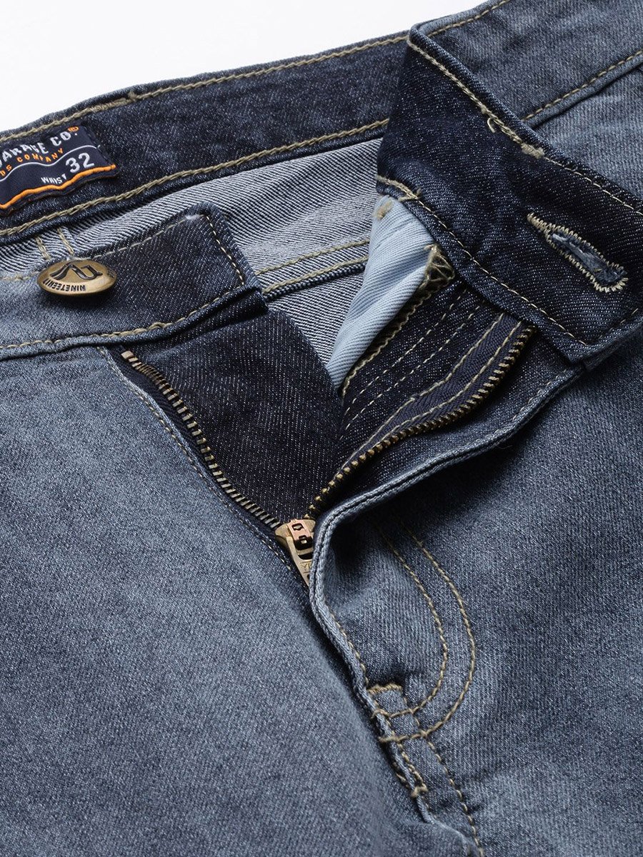 Men Dark Wash Slim Fit Jeans