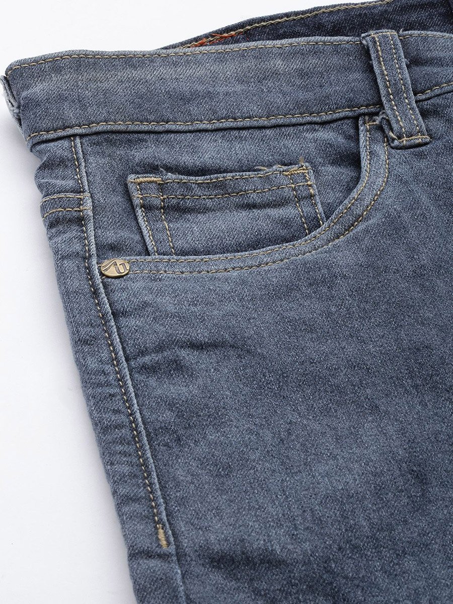 Men Dark Wash Slim Fit Jeans