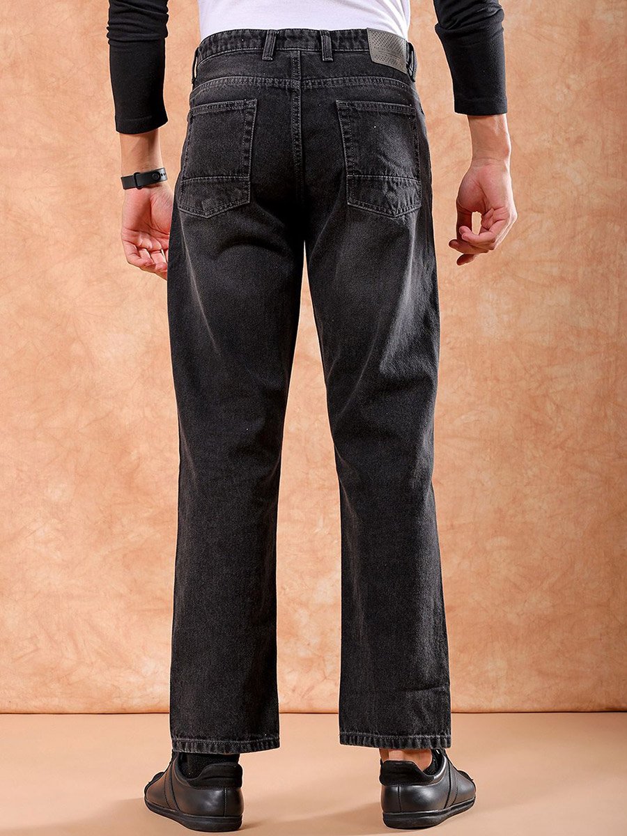 Men Slash Knee Straight Fit Jeans