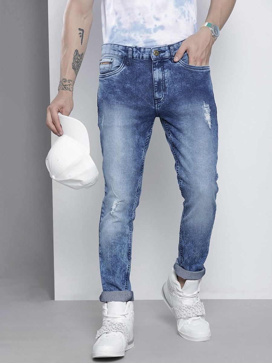 Men Mid Rise Slim Fit Stretchable Jeans