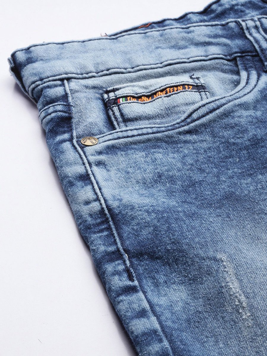 Men Mid Rise Slim Fit Stretchable Jeans