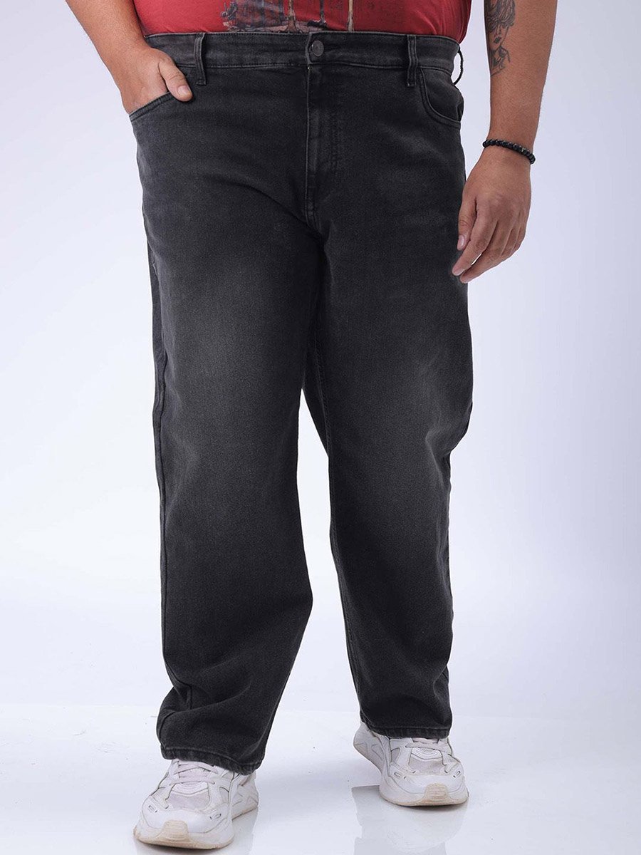 Plus Size Straight Fit Low Fade Jeans