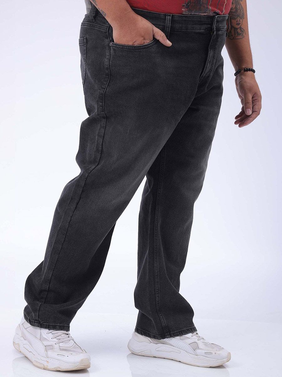 Plus Size Straight Fit Low Fade Jeans