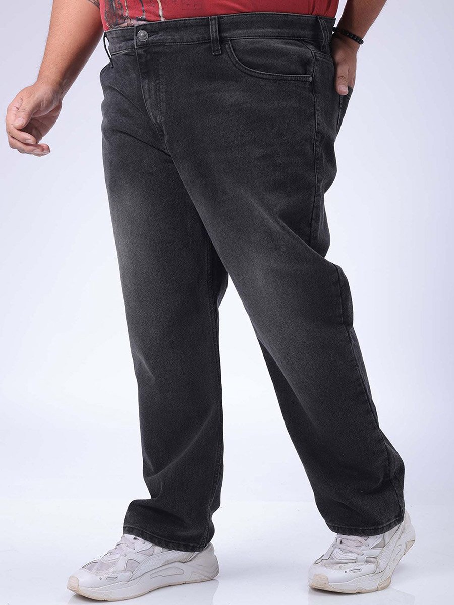 Plus Size Straight Fit Low Fade Jeans