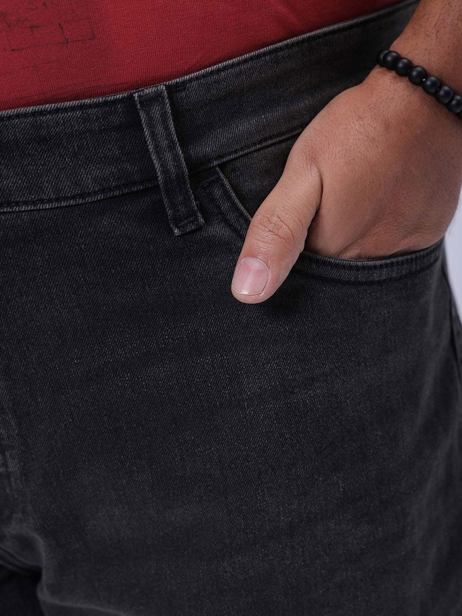 Plus Size Straight Fit Low Fade Jeans
