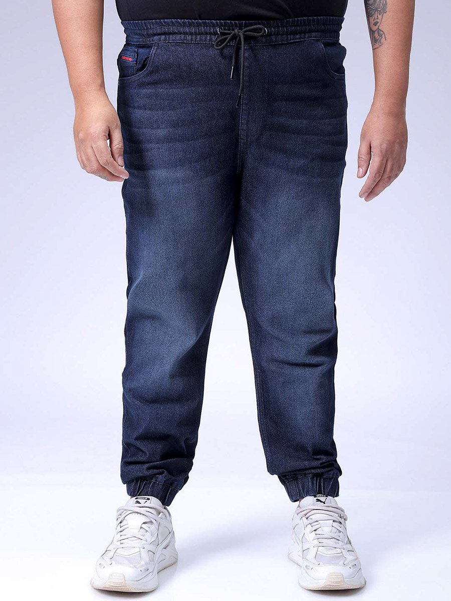 Plus Size Men Mid Rise Denim Jeans