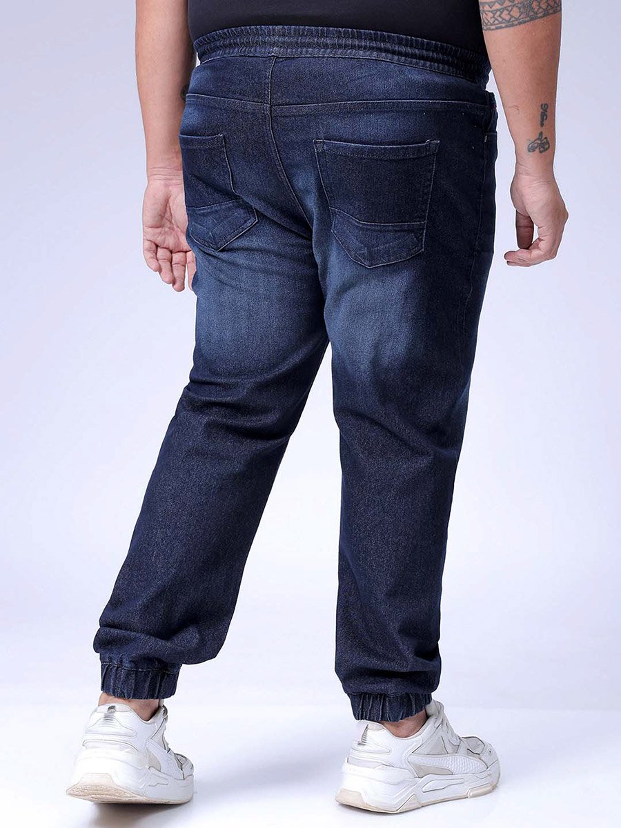Plus Size Men Mid Rise Denim Jeans