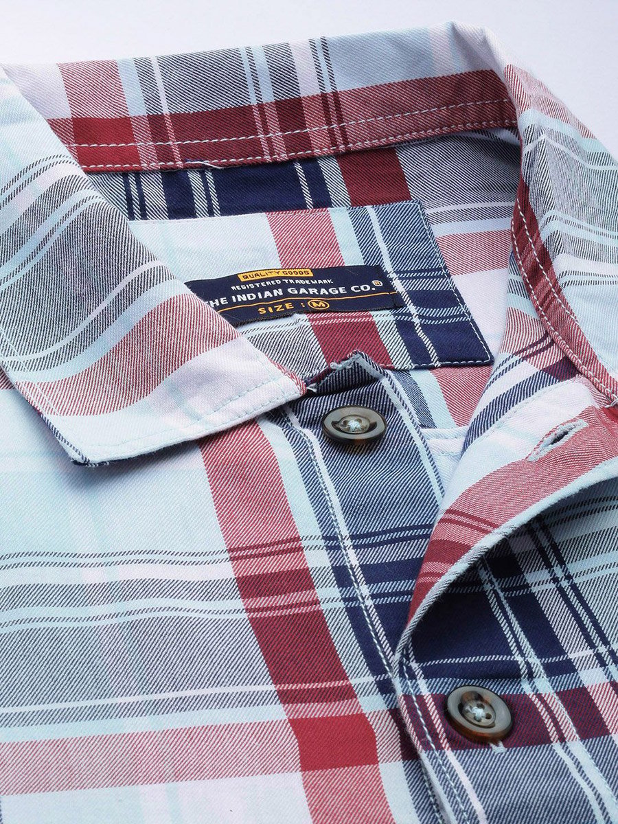 Men Blue Relaxed Fit Casual Shirt