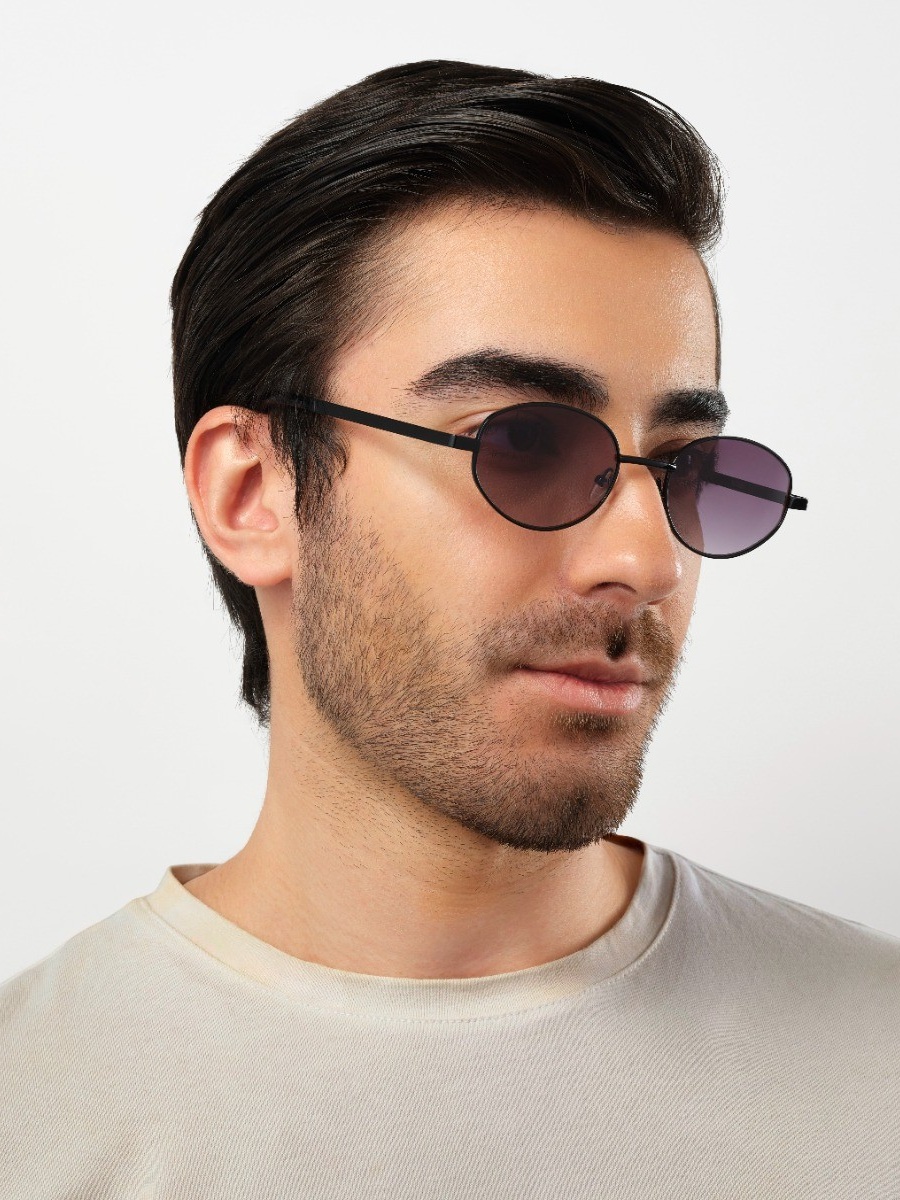 Unisex Glow Oval Sunglasses