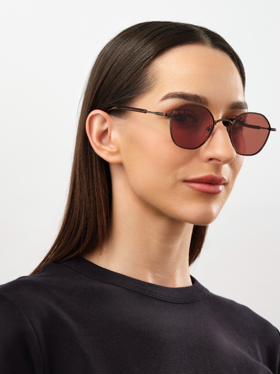 Unisex Shimmer Round Sunglasses