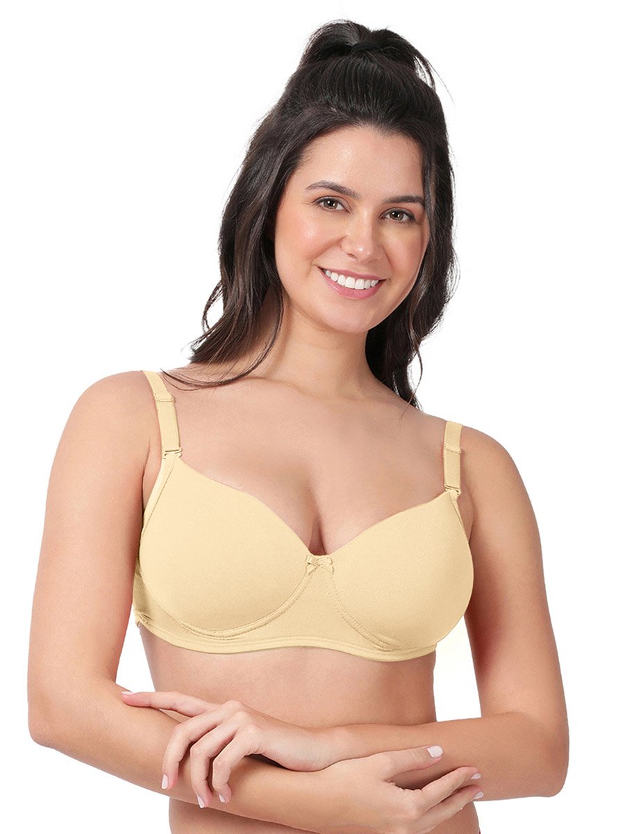 Pack of 3 - Solid Backless Non-Padded Bra
