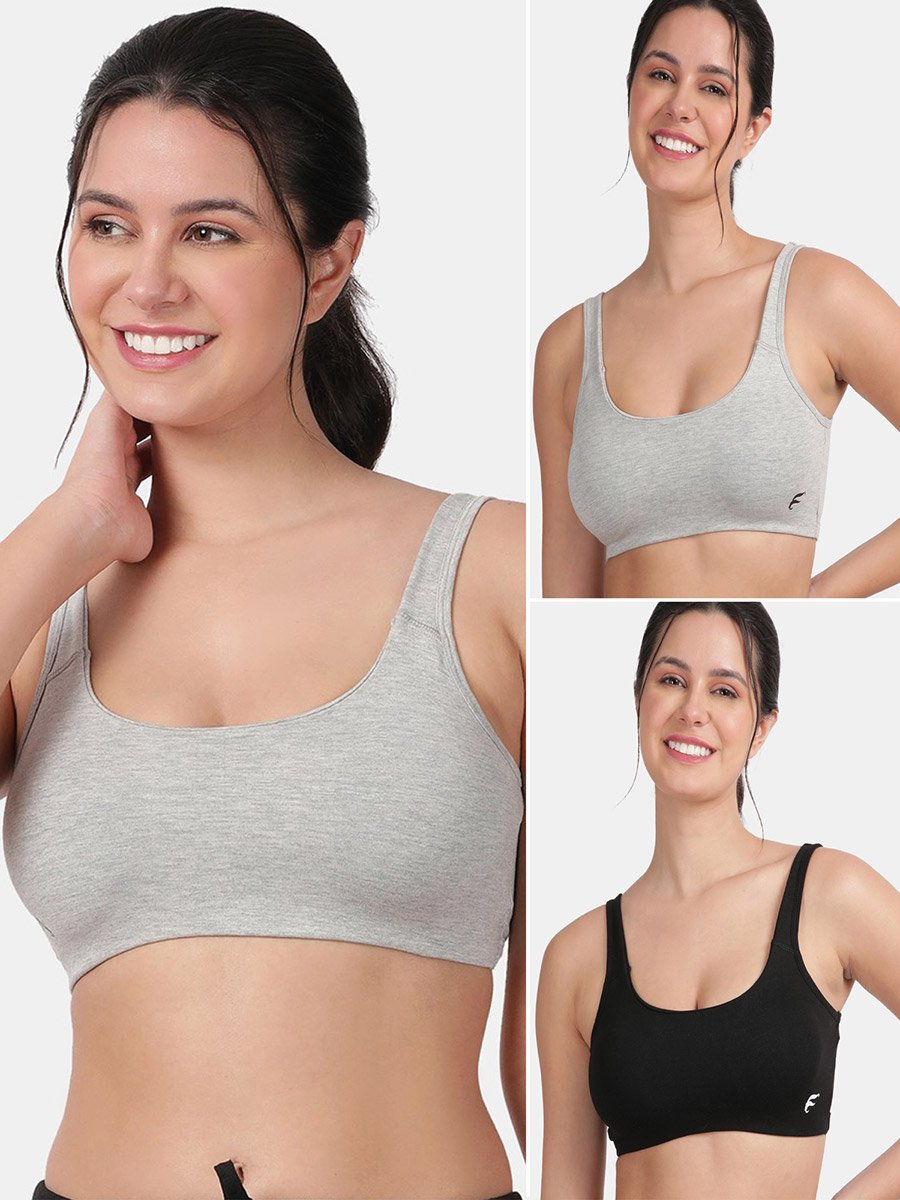 Pack of 2 - Removable Pad Sports Bra