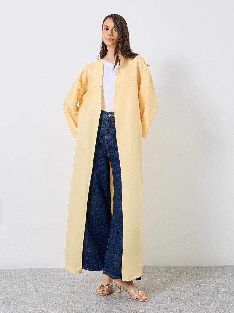 Solid Side Slit Abaya