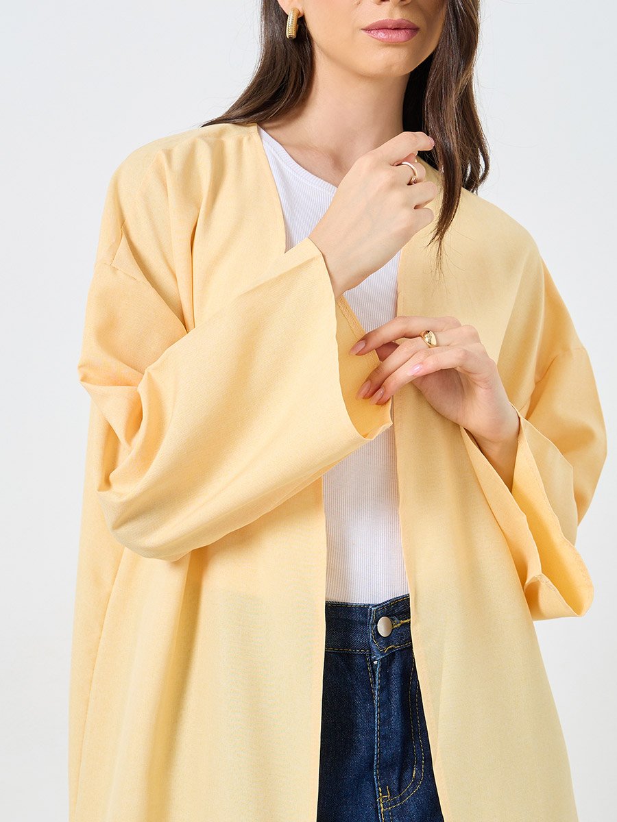 Solid Side Slit Abaya