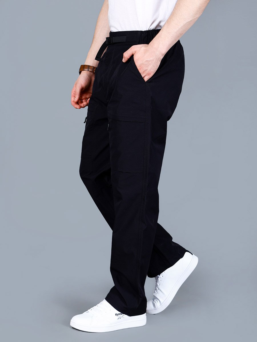 Men Solid Track Pants with Zip Pocket