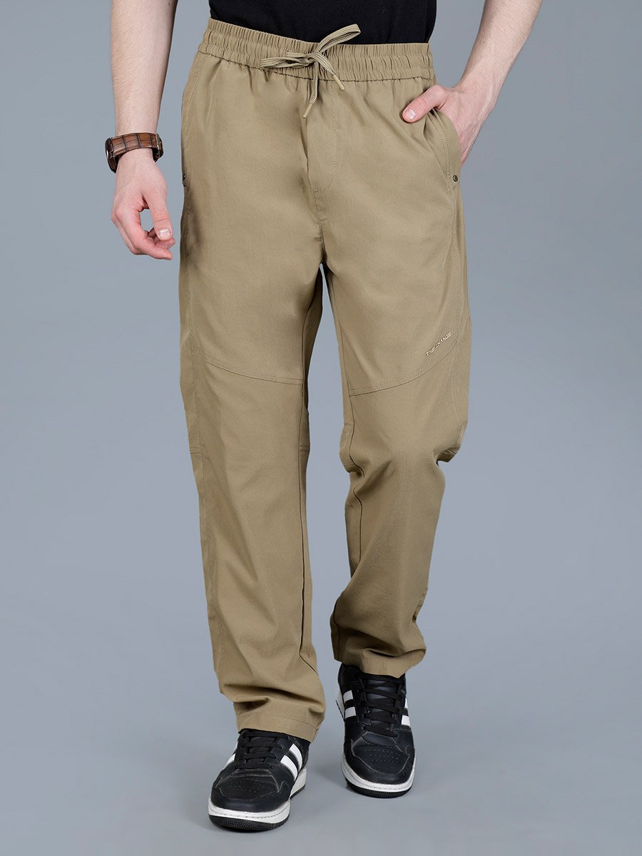 Men Relaxed Fit Pants with Drawstring