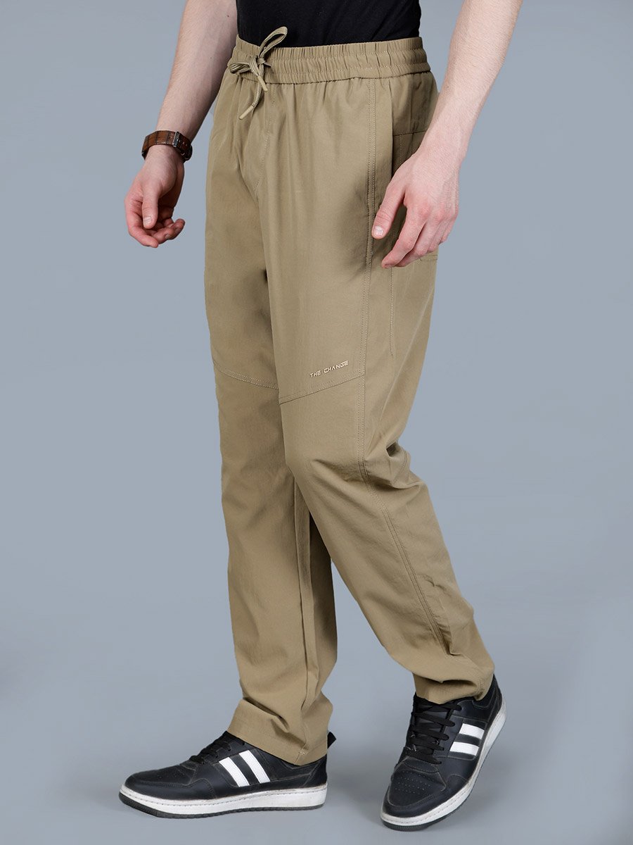 Men Relaxed Fit Pants with Drawstring