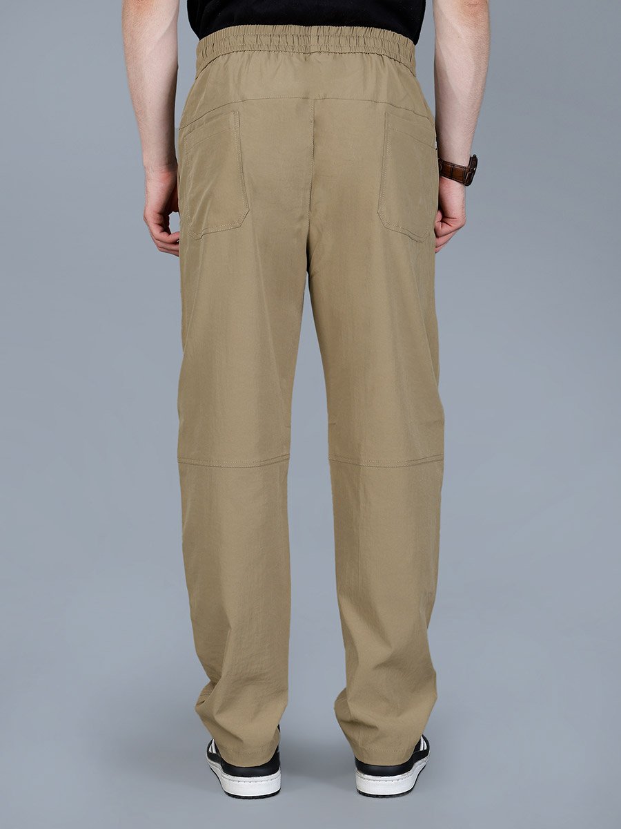 Men Relaxed Fit Pants with Drawstring