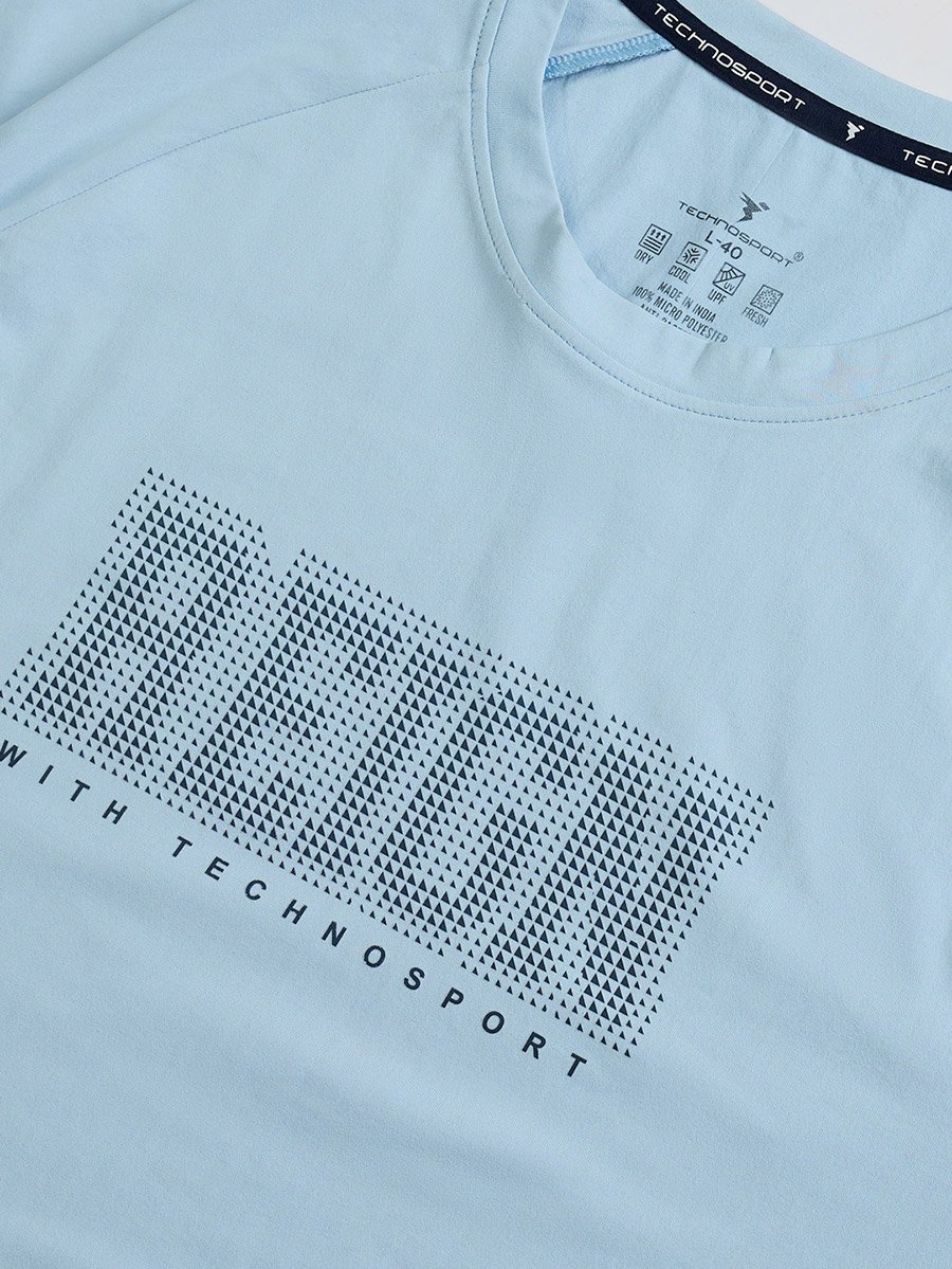 Men Typography Print Slim Fit T-Shirt