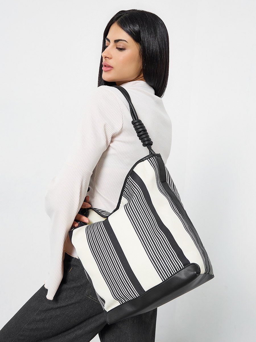 Striped Tote Bag