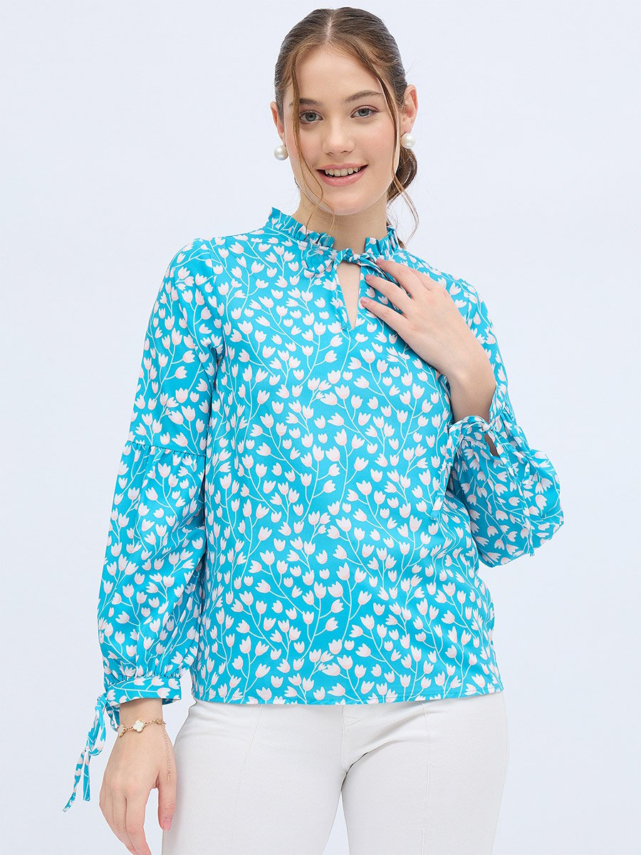 All Over Print Long Sleeve Top