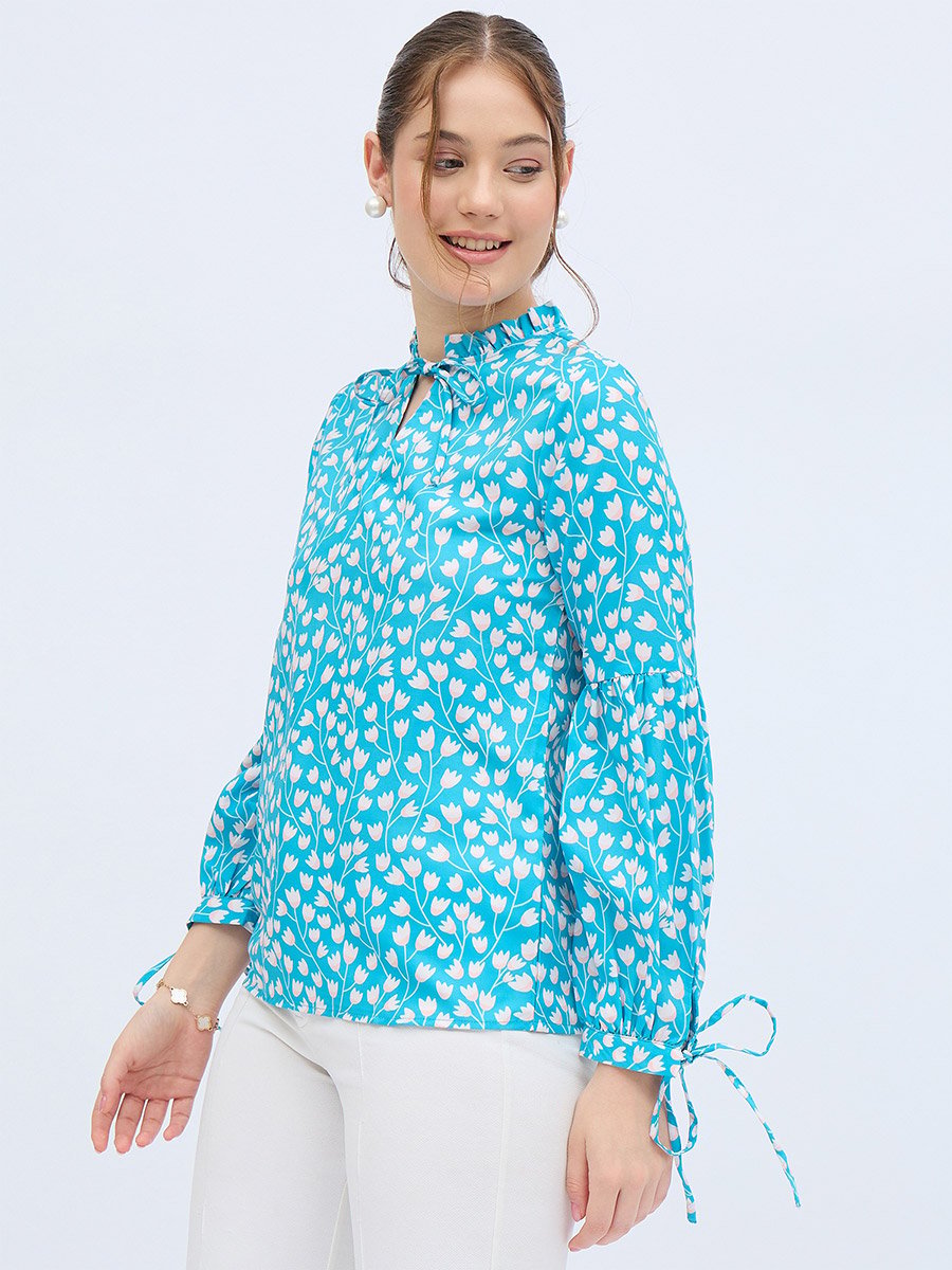 All Over Print Long Sleeve Top