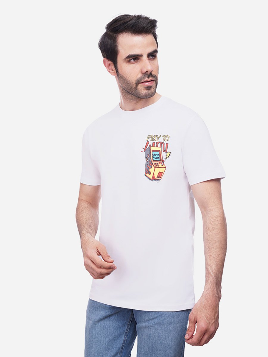 Men Printed Single Jersey T-Shirt