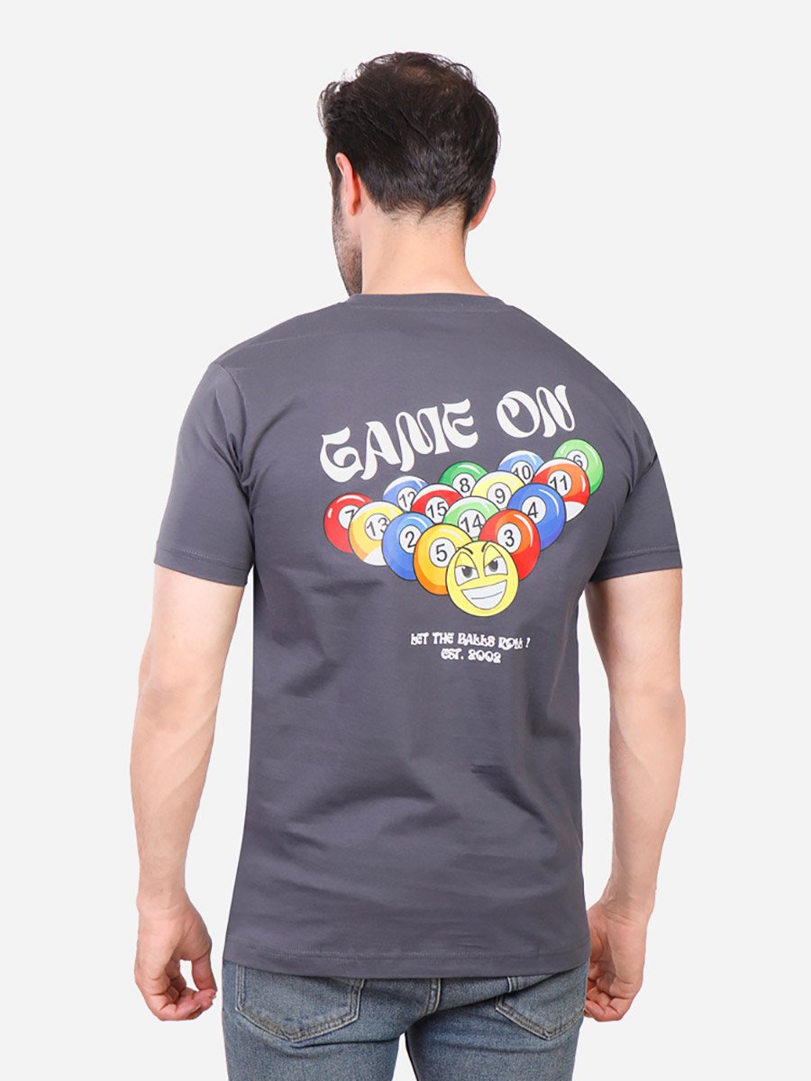 Men Crew Neck Graphic Print T-Shirt
