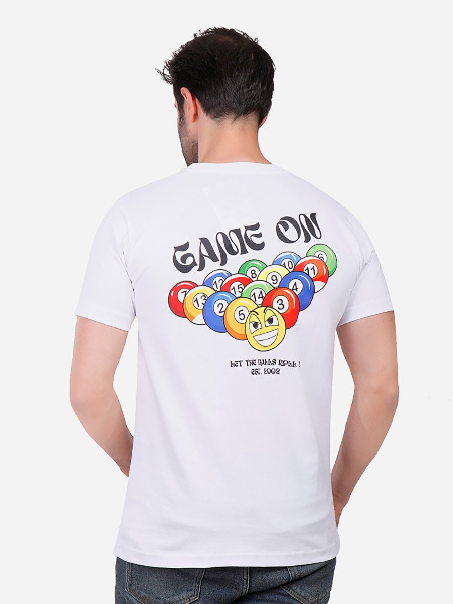 Men Crew Neck Graphic Print T-Shirt
