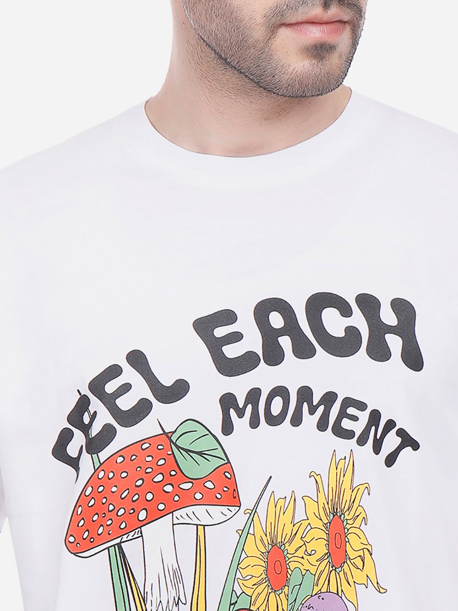 Men Graphic Print Crew Neck T-Shirt