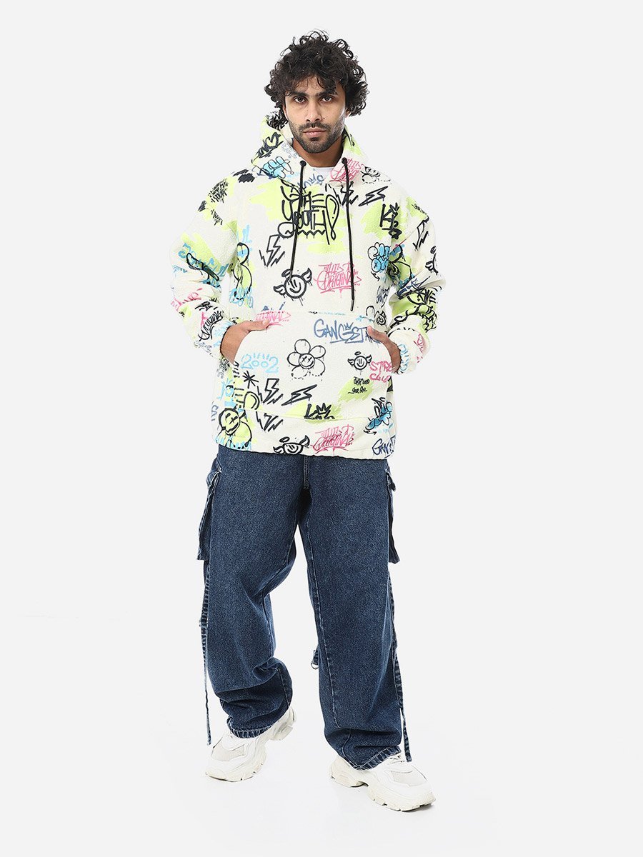 Men Mid Rise Baggy Cargo Jeans