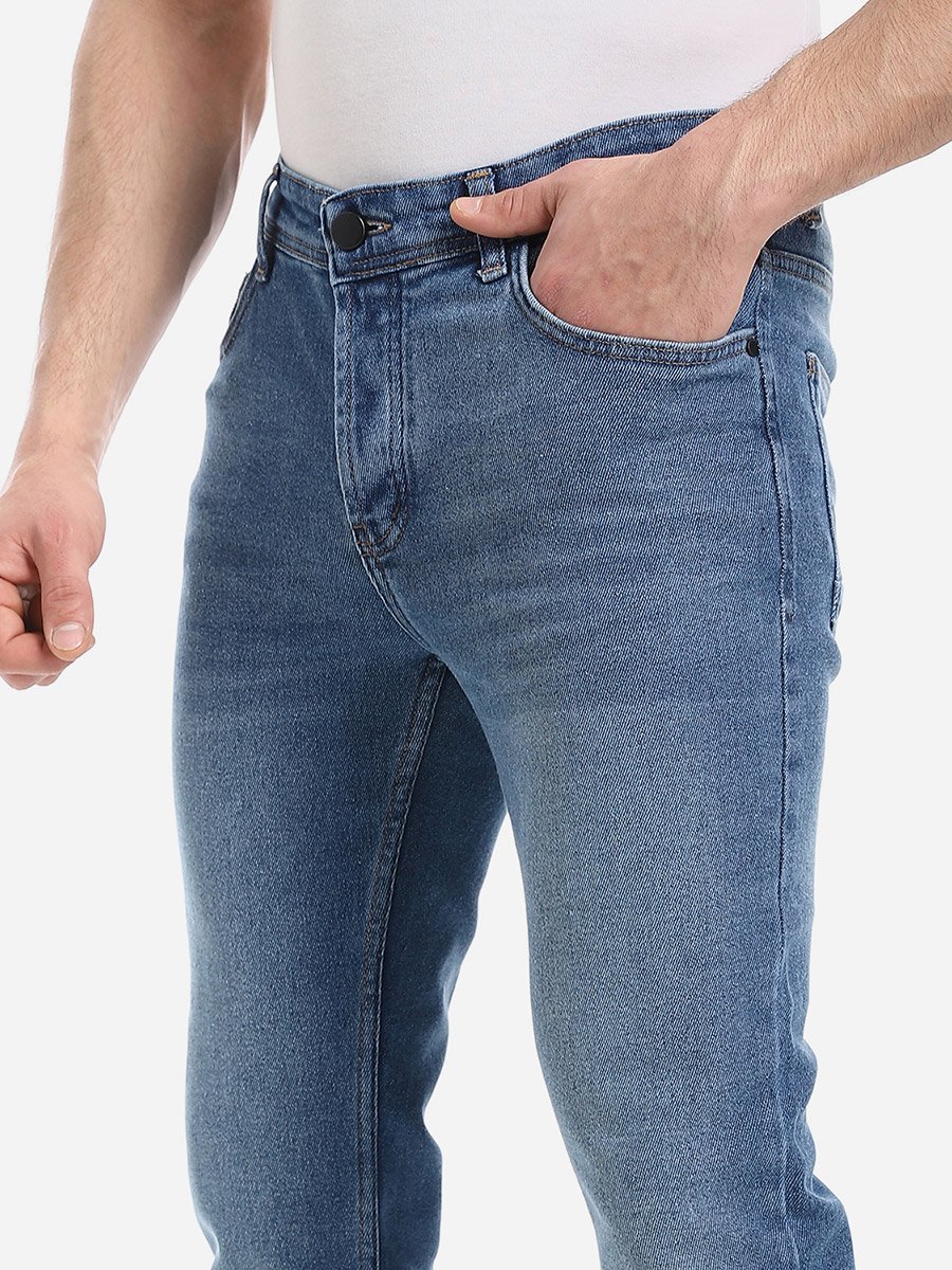 Men Mid Rise Faded Slim Fit Jeans