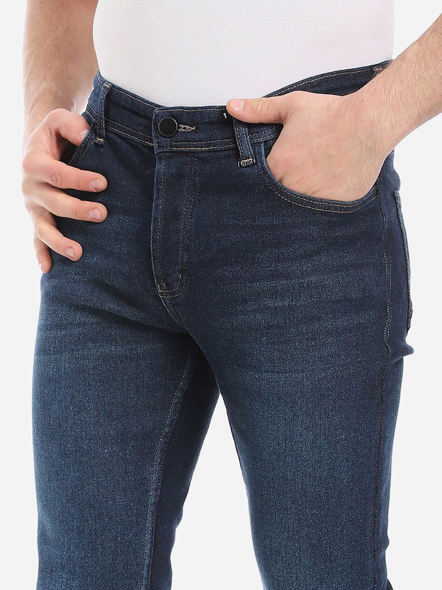 Men Mid Rise Faded Slim Fit Jeans