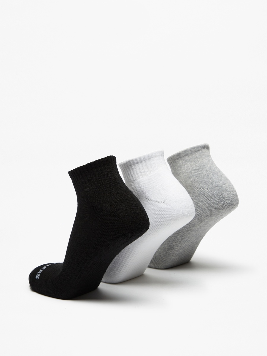 Logo Print Crew Length Sports Socks - Set of 3