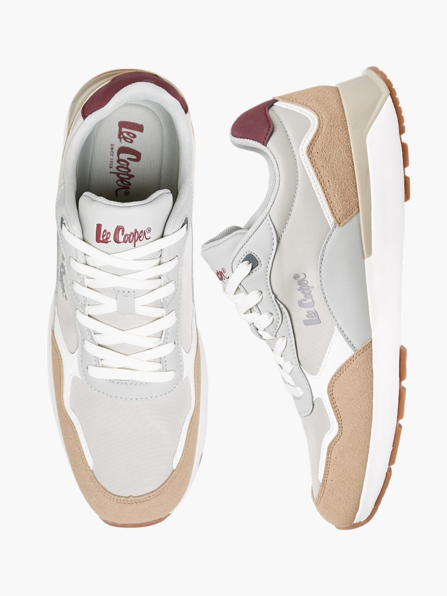 Men Panelled Sneakers with Lace-Up Closure