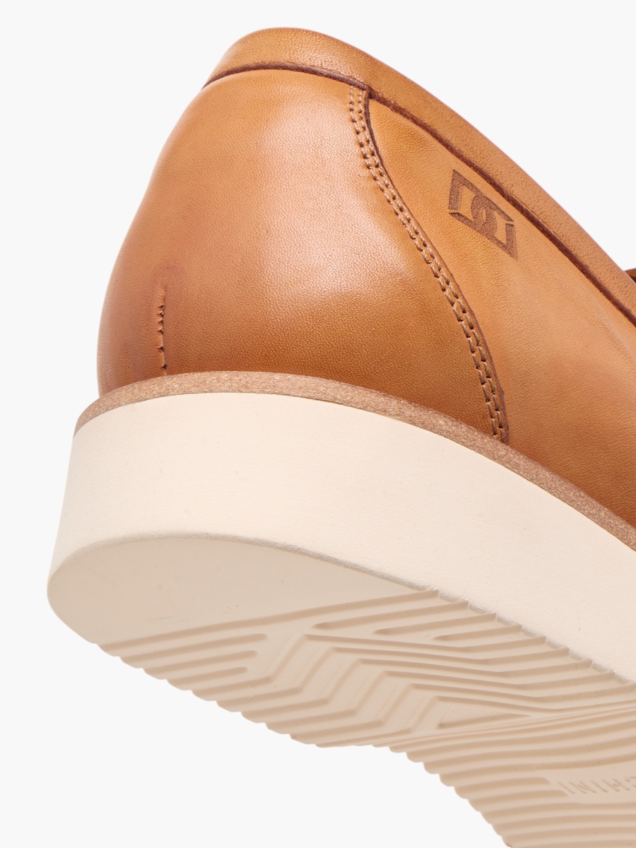 Men Solid Slip-On Loafers with Metal Accent