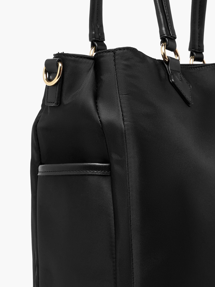Solid Tote Bag and Pouch Set