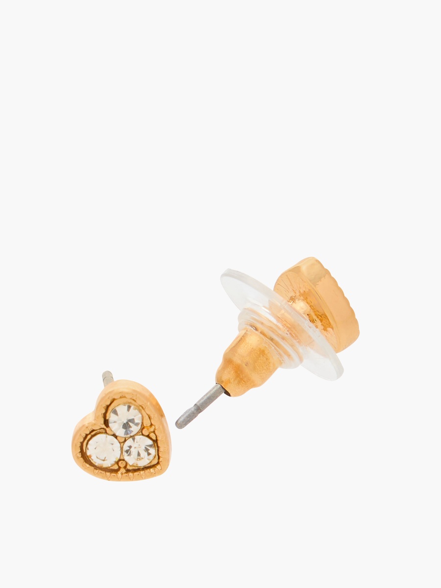 Heart Embellished Pendant Necklace with Earrings and Ring