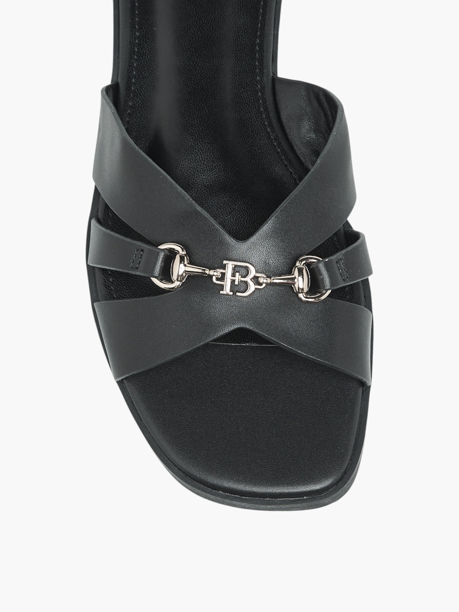 Animal Print Slip-On Cross Strap Flat Sandals
