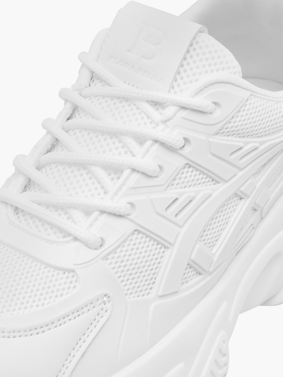 Panelled Sneakers with Lace-Up Closure