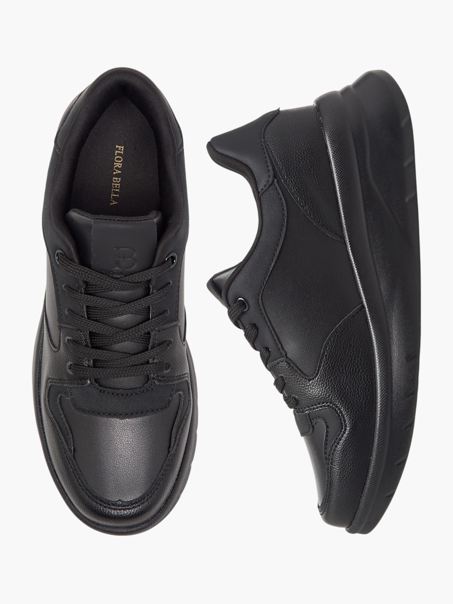 Panelled Lace-Up Sneakers