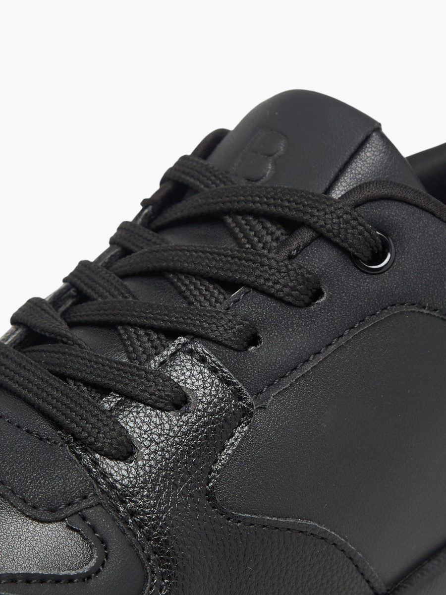 Panelled Lace-Up Sneakers