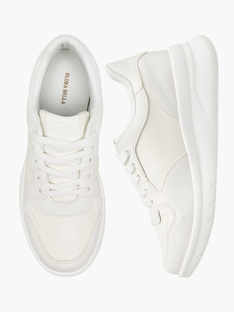 Panelled Lace-Up Sneakers